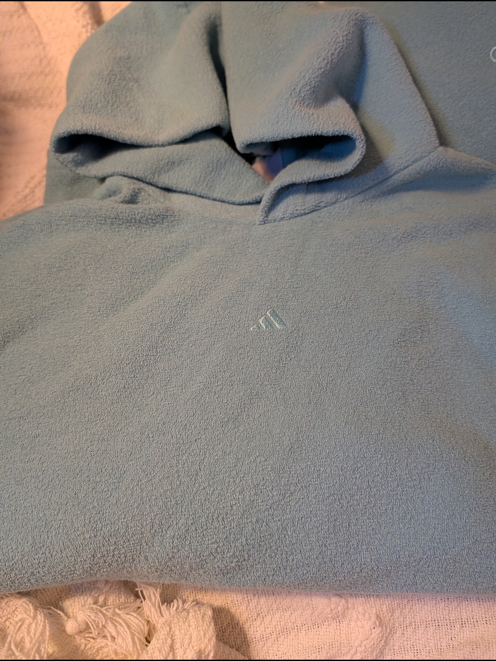 adidas Light Blue Women's Hoodie And Sweat Pants Set